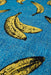 Louis de Poortere pop by louis 9394 banana california blue Blue, Yellow, Multicoloured Living Room Flat Weave Rug.