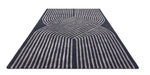 Asiatic matrix asiatic 97 solstice navy Blue, Navy Living Room Wool Rug.