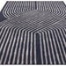 Asiatic matrix asiatic 97 solstice navy Blue, Navy Living Room Wool Rug.
