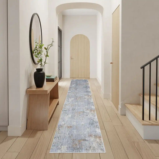 Nourison abstract hues beige grey abh01 grey blue Blue, Grey Living Room  Rug.