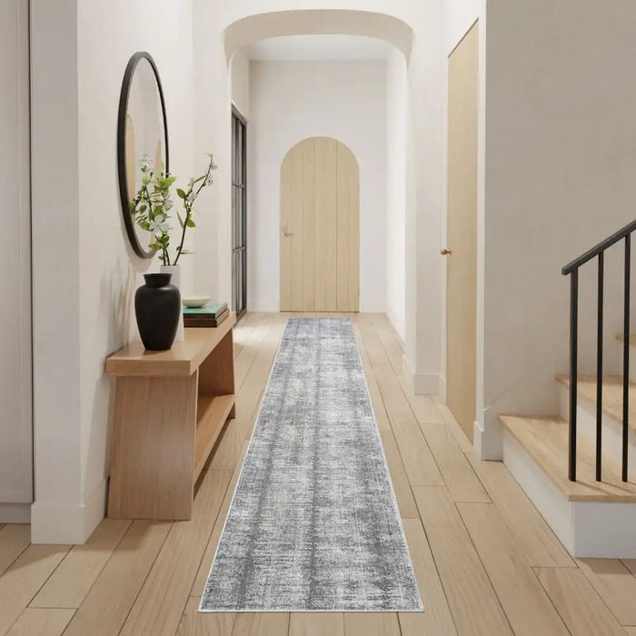 Nourison abstract hues beige grey abh03 grey white Grey Living Room  Rug.