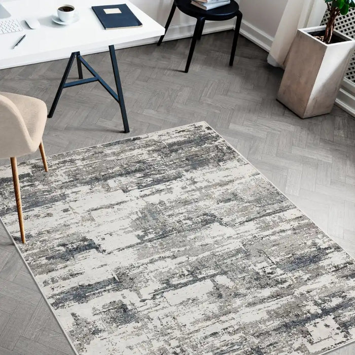 Likewise Matting toyko abstract blue Blue Living Room Geometric Rug.