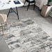 Likewise Matting toyko abstract blue Blue Living Room Geometric Rug.