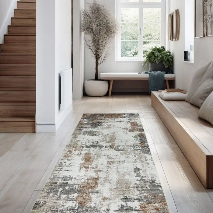 Tokyo Abstract Rust Beige, Orange Rug — RugsDirect Online