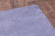 HMC tipped luxe fur air force blue Blue Living Room Shaggy Rug.