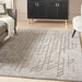 Nourison alessia ale 01 grey Grey Living Room  Rug.