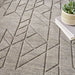 Nourison alessia ale 01 grey Grey Living Room  Rug.