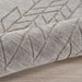 Nourison alessia ale 01 grey Grey Living Room  Rug.