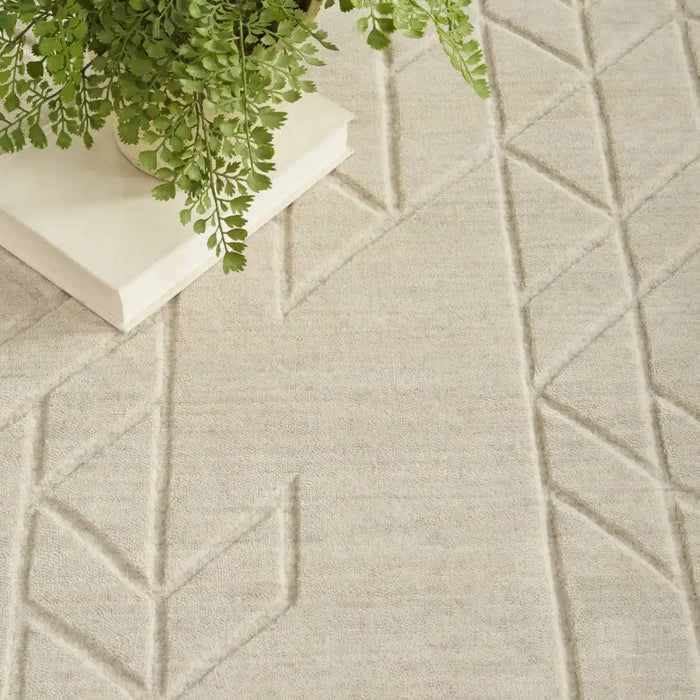 Nourison alessia ale 01 ivory Ivory Living Room  Rug.