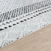 Surya feu ambre 2301 white Black, Ivory Living Room  Rug.