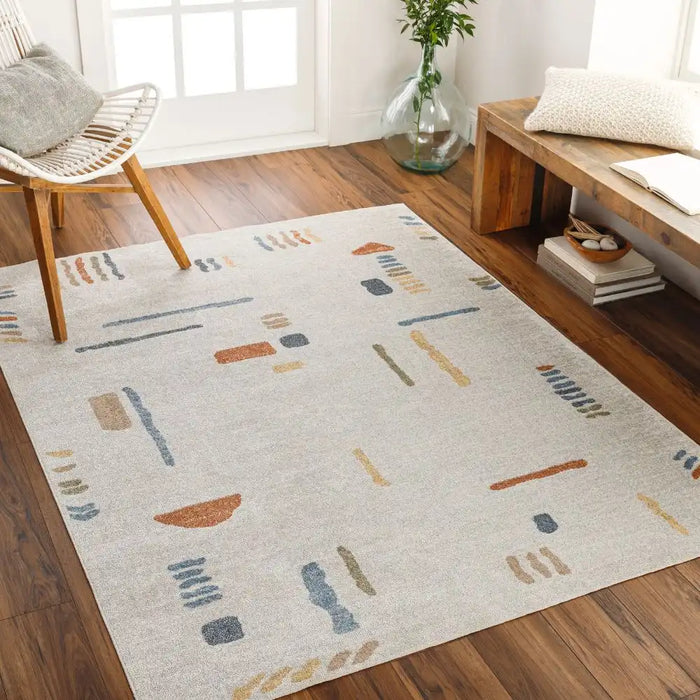 Surya lll amelia 2313 grey Grey Living Room Geometric Rug.