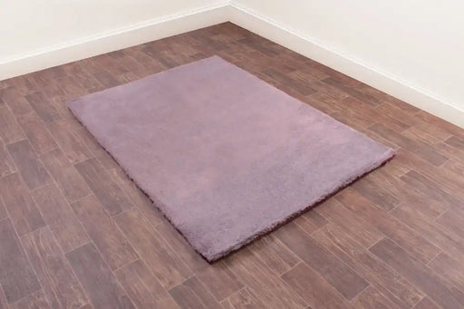 HMC tipped luxe fur amethyst reflection Pink Living Room Shaggy Rug.