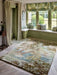 Sanderson sanderson ancient canopy fawn olive green 146701 Green Living Room Wool Rug.