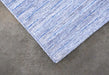 Woven Edge reverie anthracite mediterranean blue Blue Living Room  Rug.