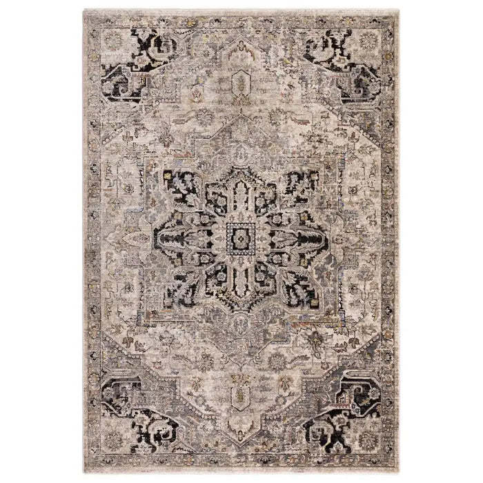Asiatic sovereign antique medallion 002 Grey Living Room Flat Weave Rug.
