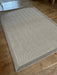 Sisal Rugs havana argent with a faux suede caramel Beige Living Room Geometric Rug.