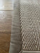 Sisal Rugs havana argent with a faux suede caramel Beige Living Room Geometric Rug.