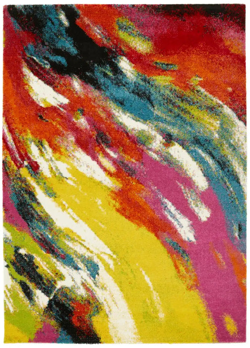 Small Multicolour Rug ART COLLECTION ART102 Multicolour Multicoloured Rug — RugsDirect Online
