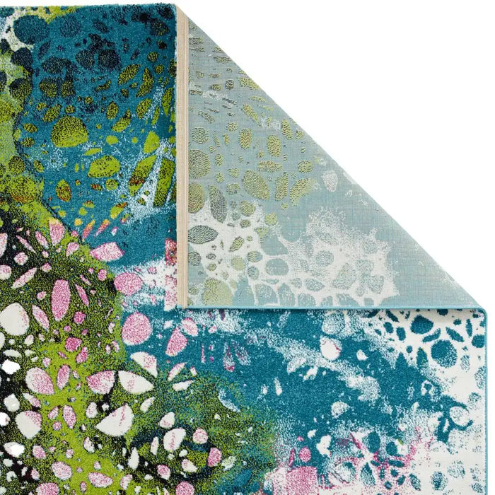 Concept Looms art collection art103 blue Blue, Multicoloured Living Room  Rug.