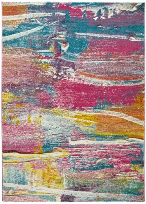 Concept Looms art collection art107 light multicolour Multicoloured Living Room  Rug.