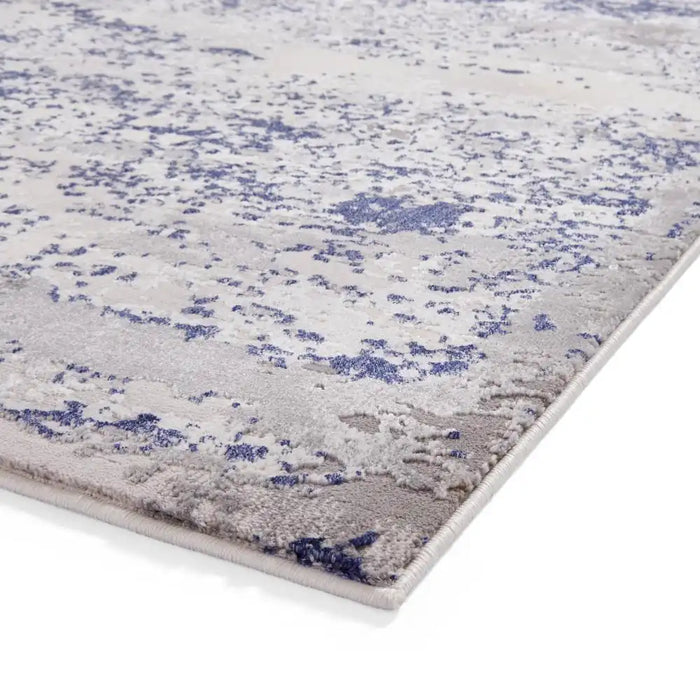 Think Rugs artemis artemis b9289a blue Blue Living Room Geometric Rug.