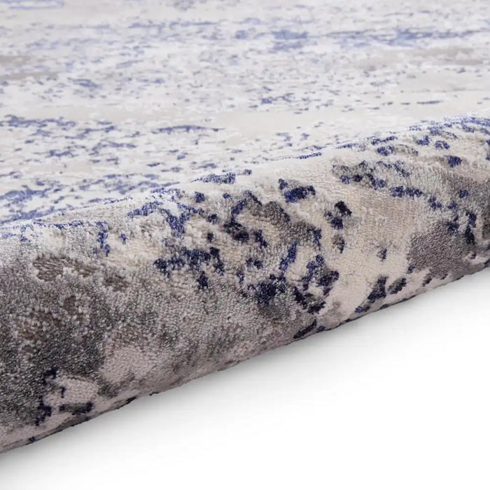 Think Rugs artemis artemis b9289a blue Blue Living Room Geometric Rug.