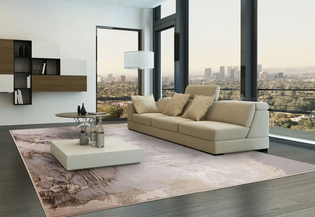 Asiatic aurora au23 etch Grey, Multicoloured Living Room  Rug.