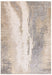 Asiatic aurora au24 cliff Grey, Beige Living Room  Rug.