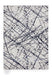Think Rugs artemis b8403a blue silver Blue, Grey Living Room Geometric Rug.
