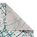 Think Rugs artemis b8403a green silver Green, Grey Living Room Geometric Rug.