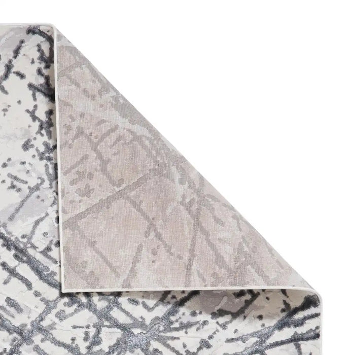 Think Rugs artemis b8403a silver Grey Living Room Geometric Rug.