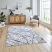 Think Rugs artemis b8403a silver Grey Living Room Geometric Rug.