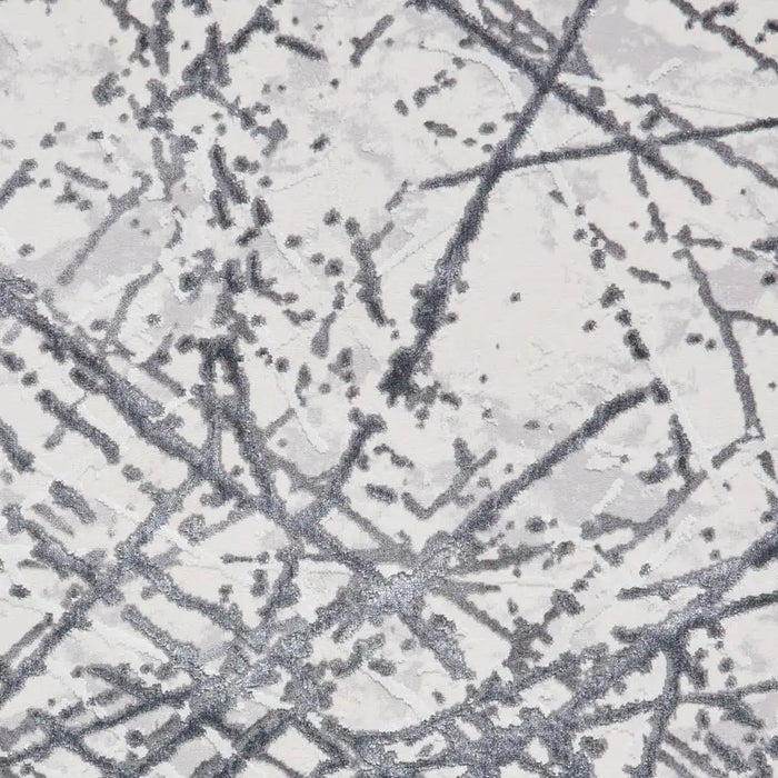 Think Rugs artemis b8403a silver Grey Living Room Geometric Rug.