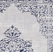 Think Rugs artemis b9076a blue silver Blue, Grey Living Room Geometric Rug.