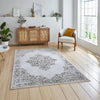 Think Rugs artemis b9076a gold silver Grey, Yellow Living Room Geometric Rug.