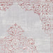 Think Rugs artemis b9076a rose silver Grey, Pink Living Room Geometric Rug.