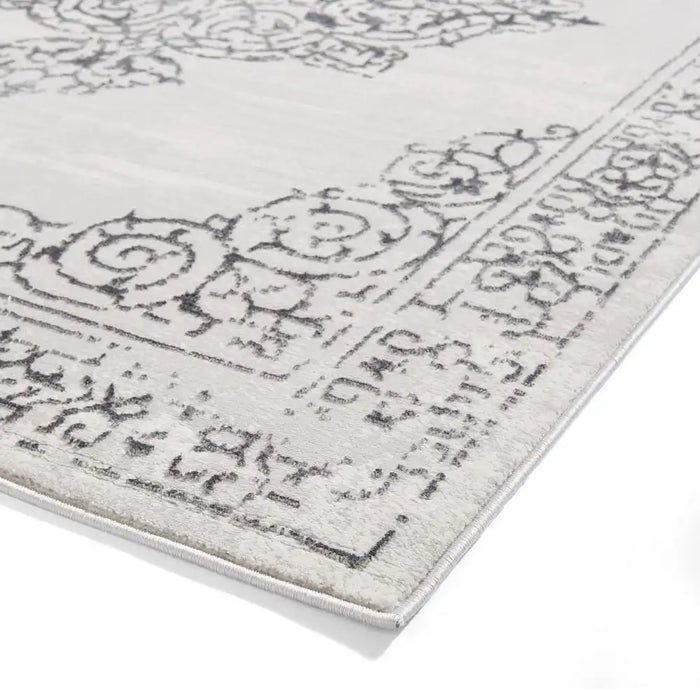 Think Rugs artemis b9076a silver Grey Living Room Geometric Rug.