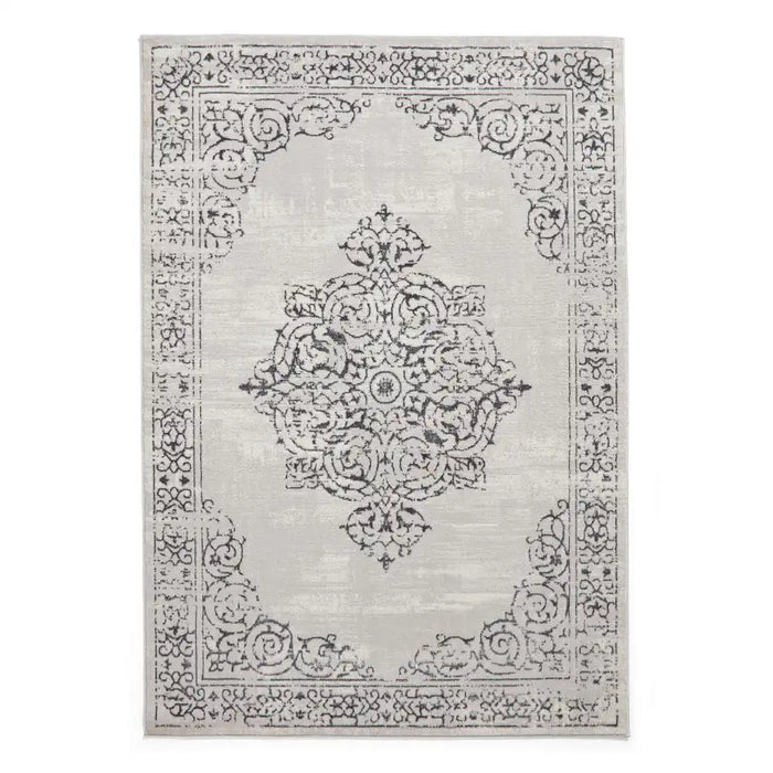 Think Rugs artemis b9076a silver Grey Living Room Geometric Rug.