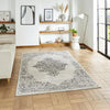Think Rugs artemis b9076a silver Grey Living Room Geometric Rug.