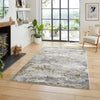 Think Rugs artemis b9289a gold Grey, Yellow Living Room Geometric Rug.