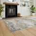 Think Rugs artemis b9289a gold Grey, Yellow Living Room Geometric Rug.