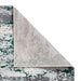 Think Rugs artemis b9289a green Green, Grey Living Room Geometric Rug.