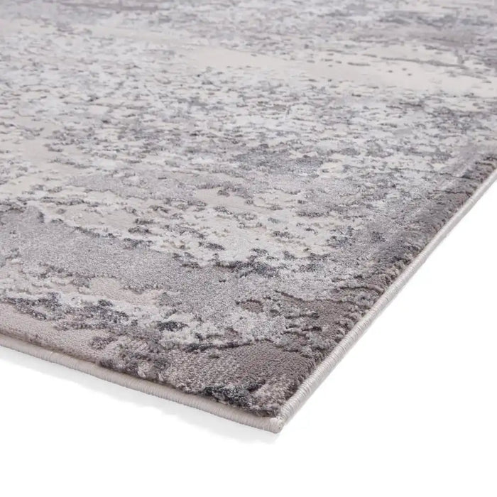 Think Rugs artemis b9289a grey Grey Living Room Geometric Rug.