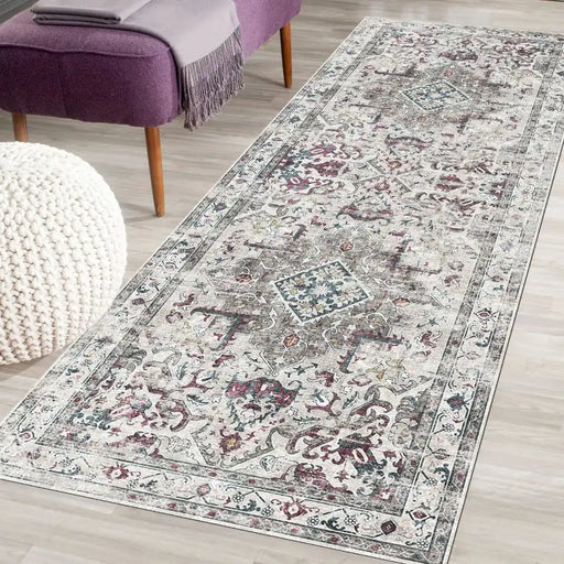 Likewise Matting silk road washable bahala Multicoloured Living Room Washable Rug.