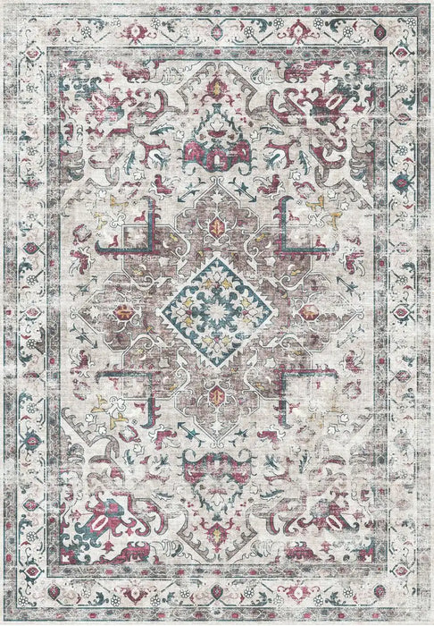 Likewise Matting silk road washable bahala Multicoloured Living Room Washable Rug.