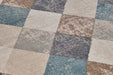Hanse Home terrain bakke cream multi Blue, Multicoloured, Cream Living Room Moroccan Rug.