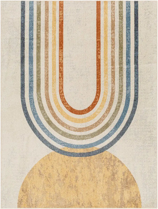 Surya lll barbara 2314 multicolored Multicoloured Living Room Geometric Rug.