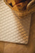 Origins sculptured washable basket honeycomb ivory Ivory Living Room Striped Rug.