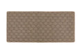 Origins sculptured washable basket weave mink Brown Living Room Striped Rug.