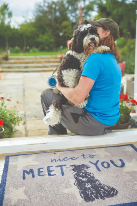 Hug Rug hug rug pet battersea meet you Multicoloured Kitchen  Doormat Rug.